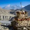 A mountainous view of Lower Mustang, Nepal.